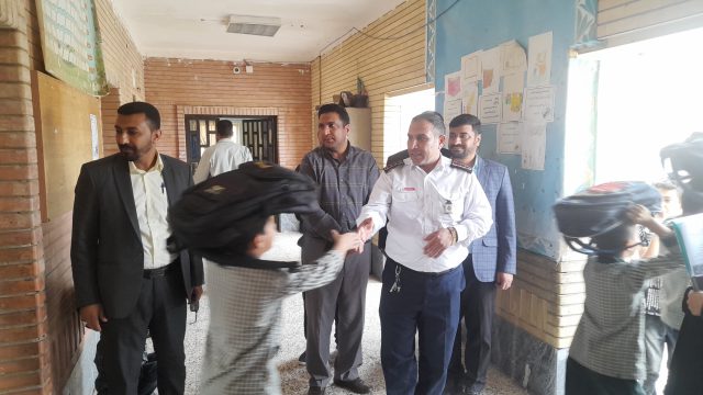 برگزاری مانور زلزله در مدرسه شهید میاحی ویس